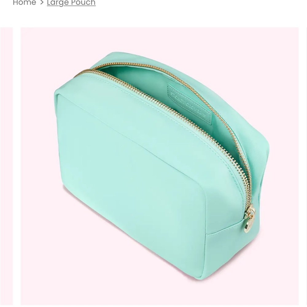 Stoney Clover Lane Green Cosmetic Bag Dome Shape